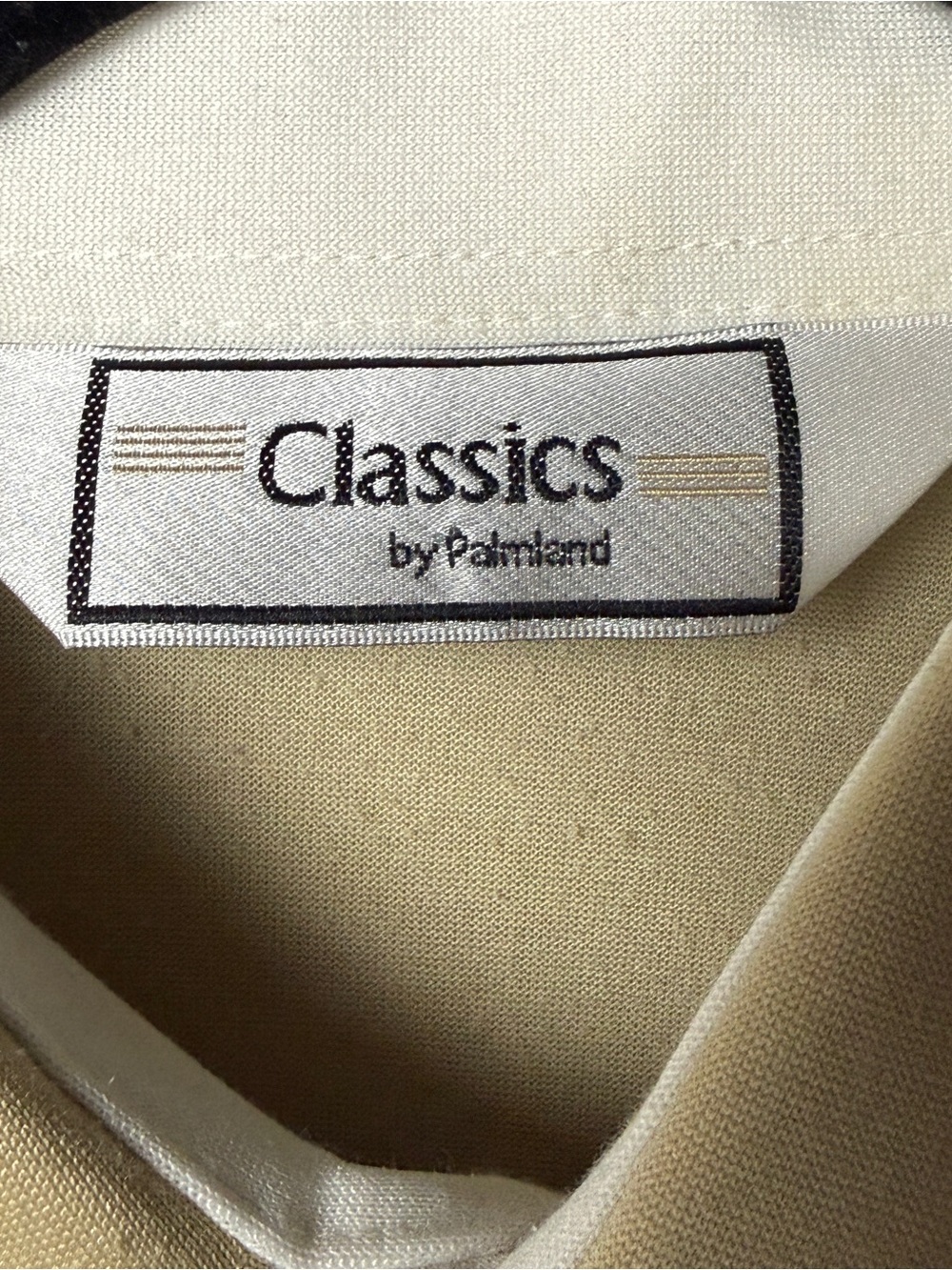 Classics By Palmland Polo Shirt Size M VTG 80s Banded Waist Bowling Golf Tennis - Picture 5 of 10
